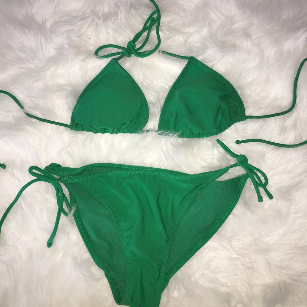 Green strappy bikini NWOT